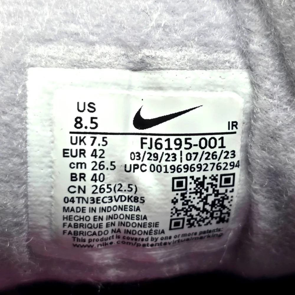 Nike Air Trainer 1 SB LVIII Super Bowl Men’s Size 8.5 Anthracite FJ6195-001 New